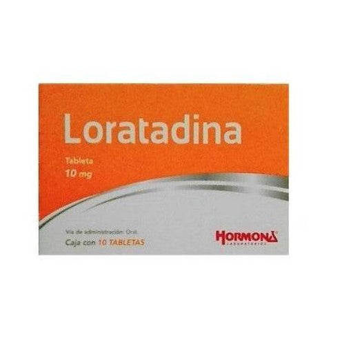 Loratadina 10Mg Con 10 Hormona Tabletas 7501385491566