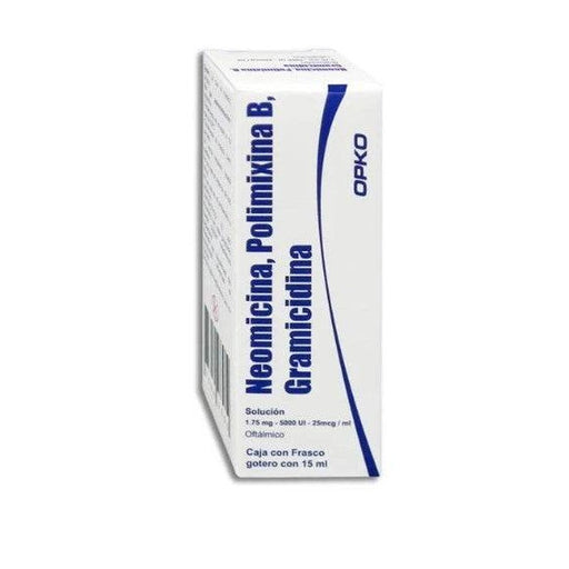 NeomicinaPolimixina BGramicida Gotas 1.75Mg5000Unid25McgMl 15Ml Opko 75049805