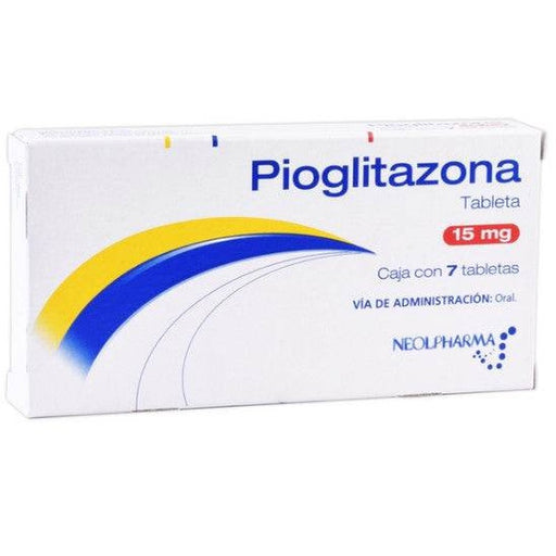 Pioglitazona 15Mg Con 7 Neolpharma Tabletas 7501384547974