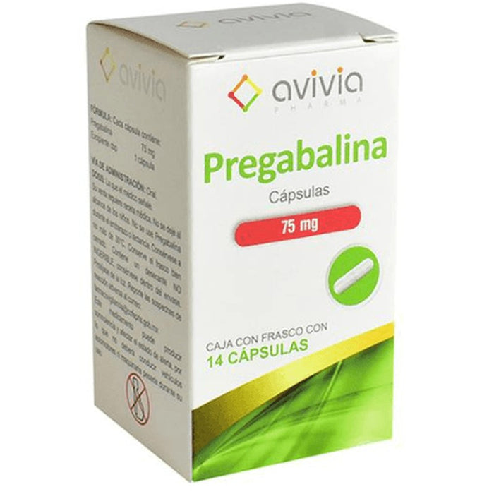 Pregabalina Con 14 Capsulas De 75Mg Avivia 7502216805057