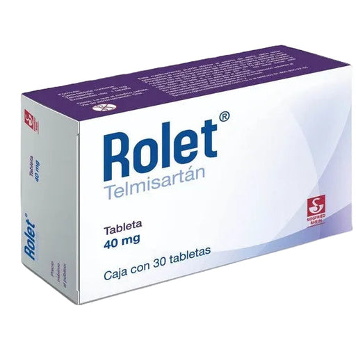 Rolet 40Mg Con 30 Tabletas Telmisartan 7501300421654