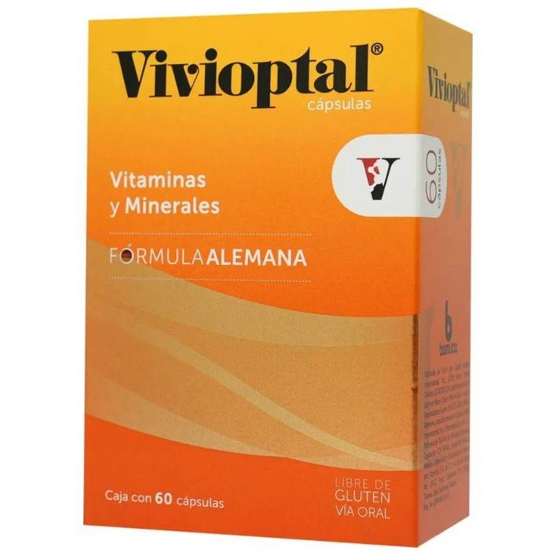 Vivioptal Con 60 Capsulas Vitaminas Y Minerales 7501587010602