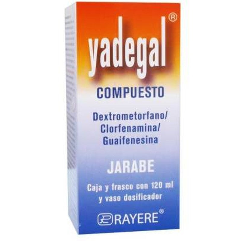 Yadegal Jarabe 0.20G2G0.03G100Ml 120 Ml Comprimidos DextrometorfanoGuaifenesinaClorfenamina 7502003388510