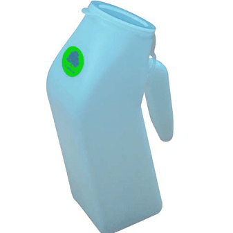 Orinal De Plástico Con Tapa Mobility Maculino - WeCare Pharma