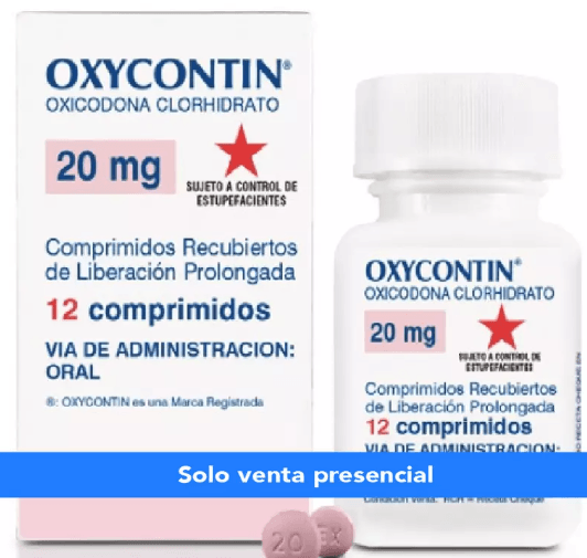 Oxycontin (Oxicodona) Tabletas 20Mg Con 30 - WeCare Pharma