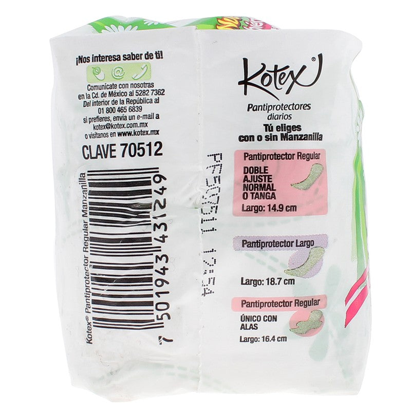 Panty Protector Kotex Regular Manzanilla C22 7501943431249 13