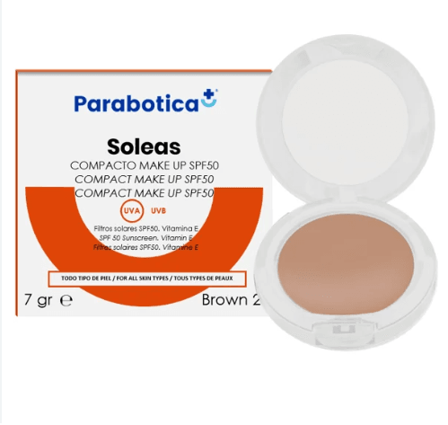 Parabotica Soleas Compacto Make Up Fps50 7Gr Brown 2 - WeCare Pharma