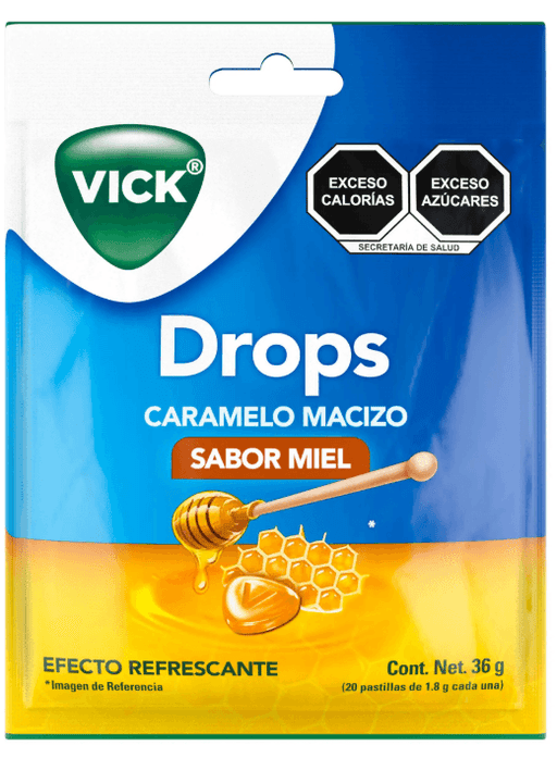 Pastillas De Caramelo Vick Drops Sabor Miel Con 20 - WeCare Pharma