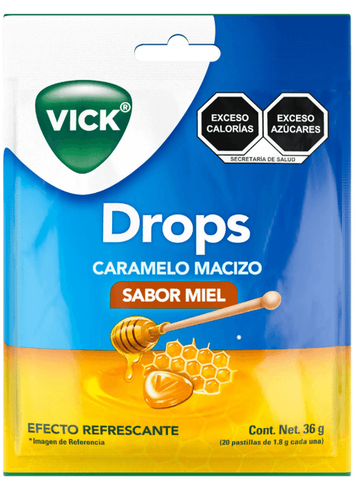 Pastillas De Caramelo Vick Drops Sabor Miel Con 20 - WeCare Pharma