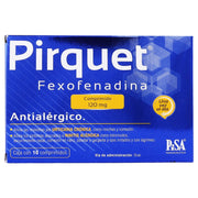 Pirquet Fexofenadina Comprimidos 120Mg Con 10 7501125188176