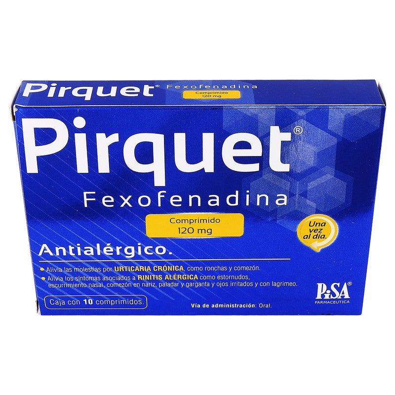 Pirquet Fexofenadina Comprimidos 120Mg Con 10 7501125188176 3