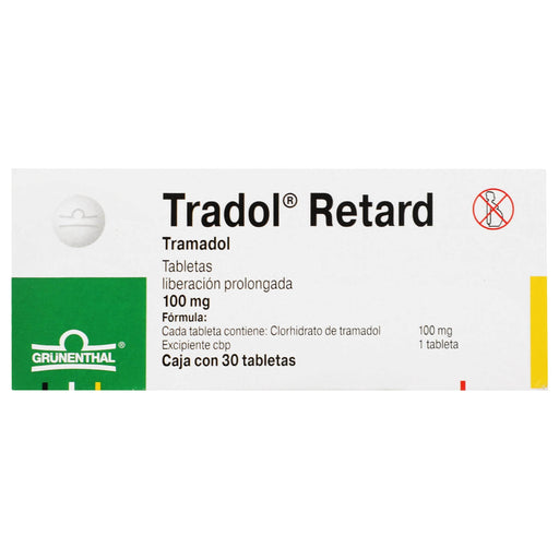 Tradol Retard 100Mg Con 30 Tabletas (Tramadol) - WeCare Pharma