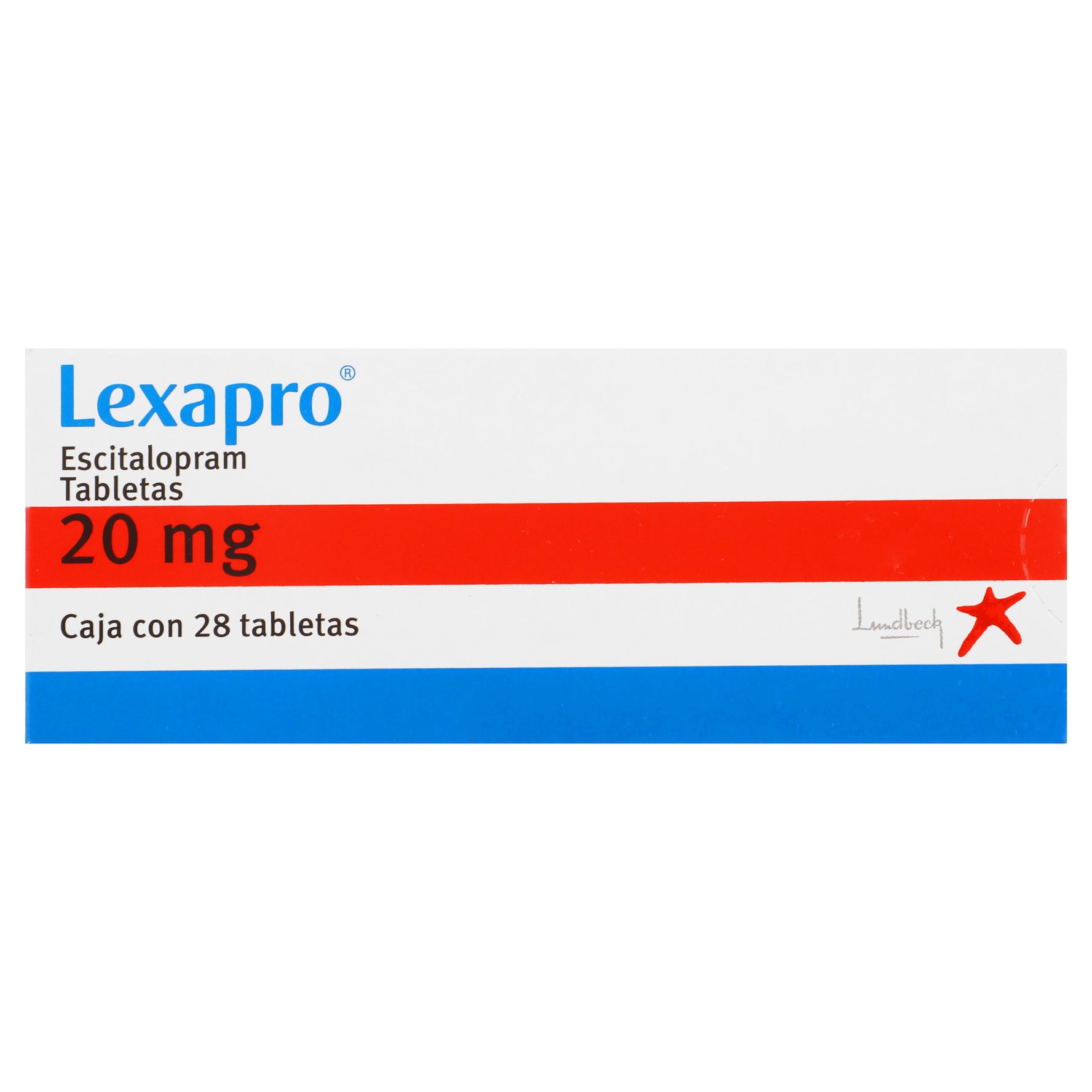 Lexapro 20Mg Con 28 Tabletas (Escitalopram) 1 - 7503003746348