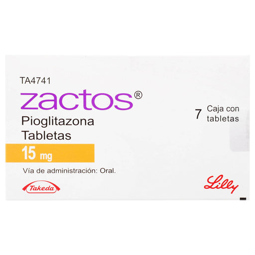 Zactos 15Mg Con 7 Tabletas (Pioglitazona) - WeCare Pharma