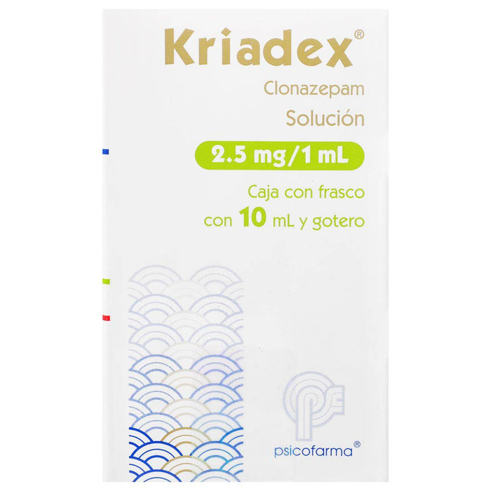 Kriadex (Clonazepam) Solución 2.5Mg/Ml 10Ml - WeCare Pharma