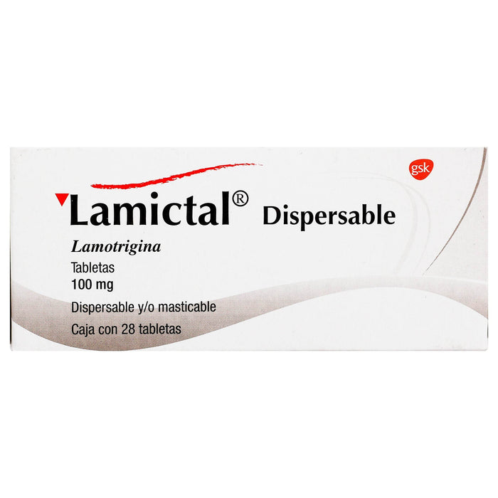 Lamictal Dispersable 100Mg Con 28 Tabletas (Lamotrigina) - WeCare Pharma