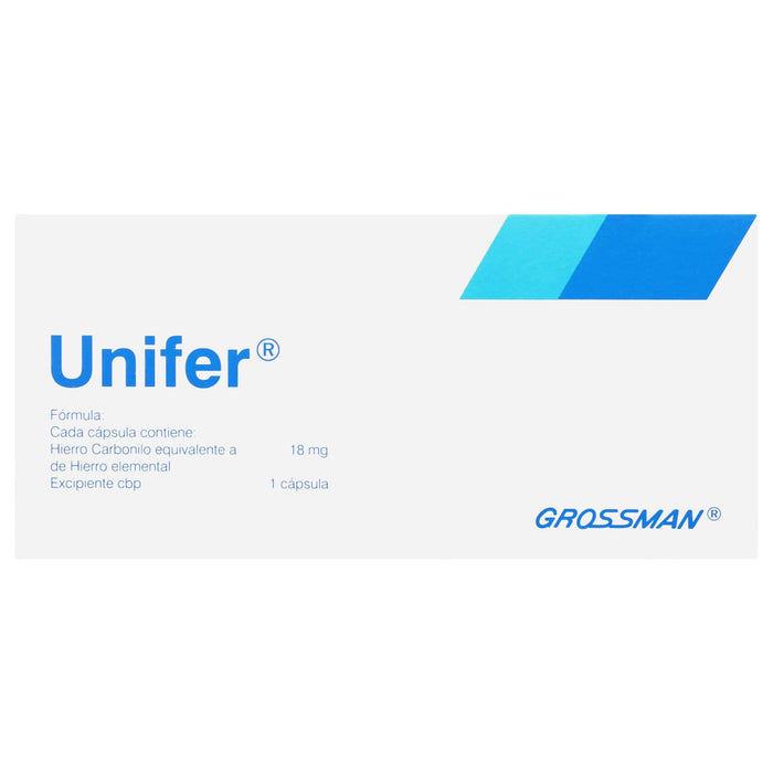 Unifer 18Mg Con 30 Capsulas (Hierro Carbonilo) — WeCare Pharma