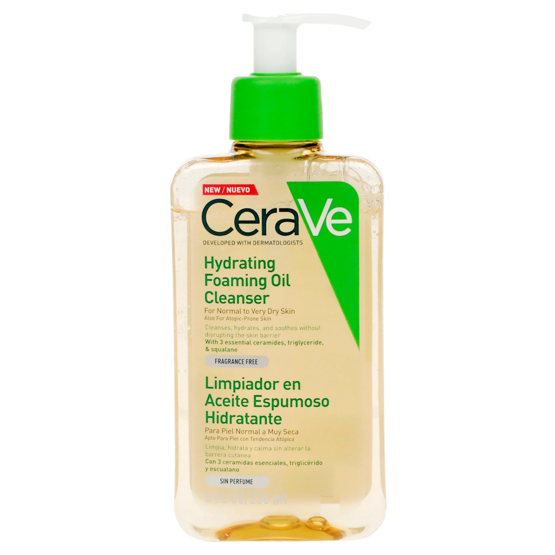 Cerave Limpiador Aceite Espumoso Hidratante 236Ml 1 - 3337875773430