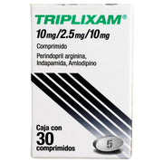 Triplixam 10Mg/2.5Mg/10Mg Con 30 Comprimidos (Perindopril/Arginina/Indapamida/Amlodipino) - WeCare Pharma