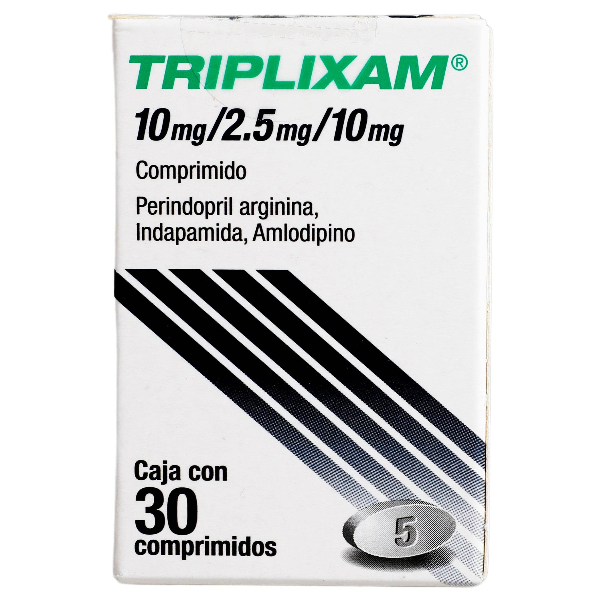 Triplixam 10Mg/2.5Mg/10Mg Con 30 Comprimidos (Perindopril/Arginina/Ind ...