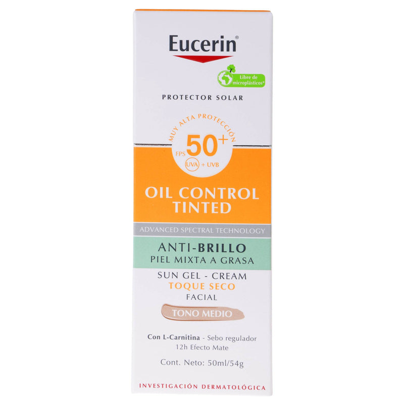 Eucerin Sun Face Oil Control Tono Medio Fps50 50Ml - WeCare Pharma