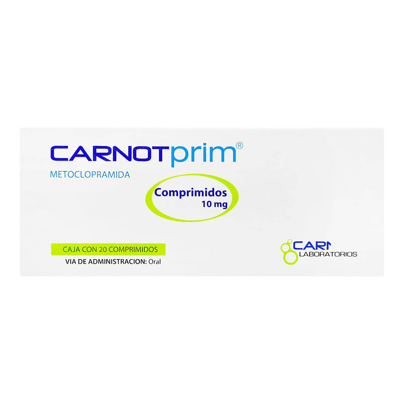 Carnotprim 10Mg Con 20 Comprimidos (Metoclopramida) - WeCare Pharma