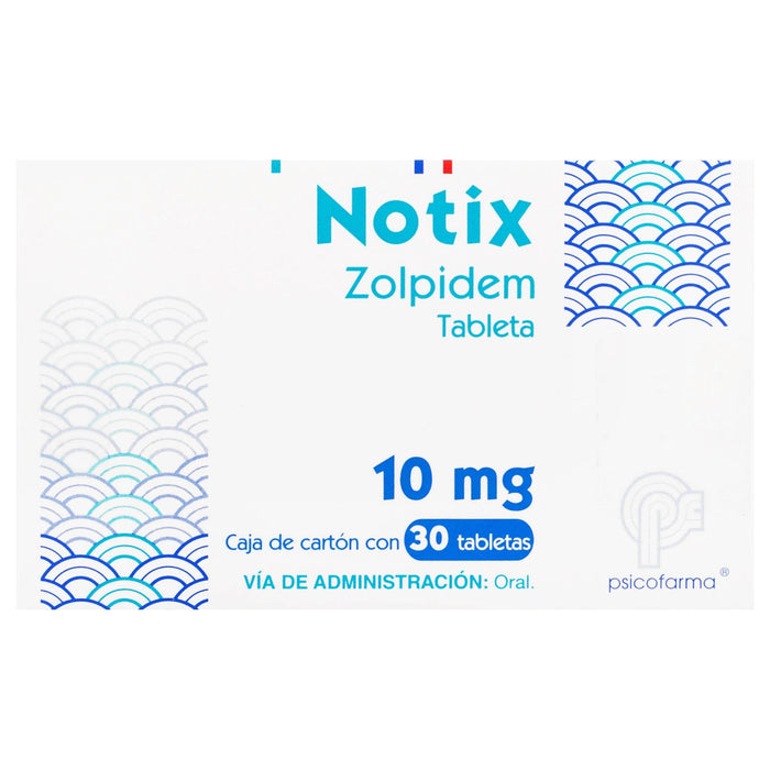 Notix (Zolpidem) Tabletas 10Mg Con 30 - WeCare Pharma