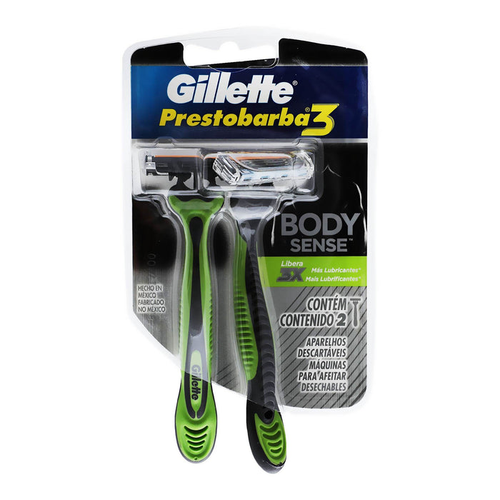 Maquina Para Afeitar Gillette Prestobarba Body Sense Con 2 - WeCare Pharma