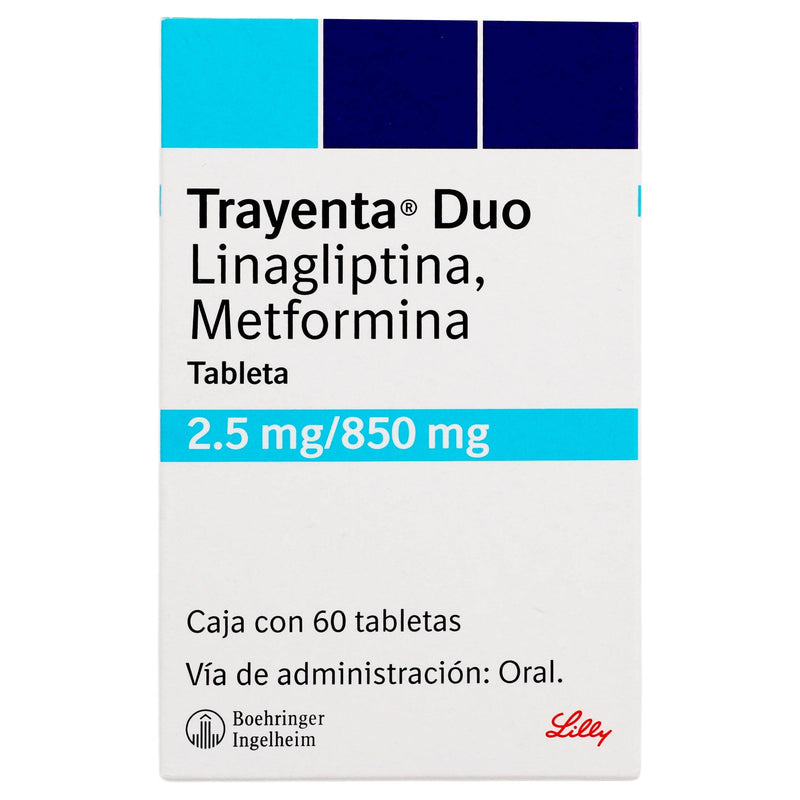Trayenta Duo 2.5Mg/850Mg Con 60 Tabletas (Linagliptina/Metformina) - WeCare Pharma