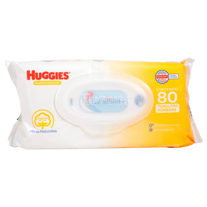 Toallitas Huggies Cuidado Esencial Con 80 - WeCare Pharma