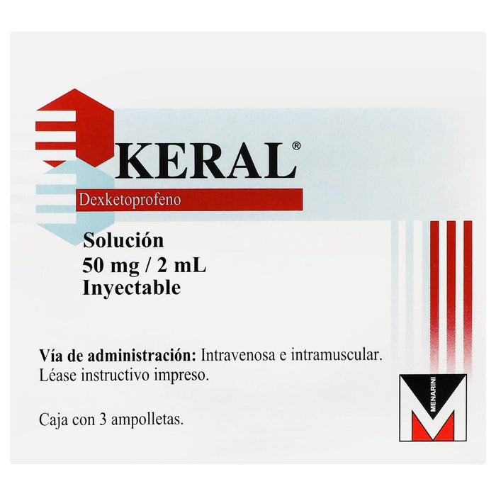 Keral (Dexketoprofeno) Ampolletasolletasolletasolletas 50Mg/2Ml Con 3 - WeCare Pharma