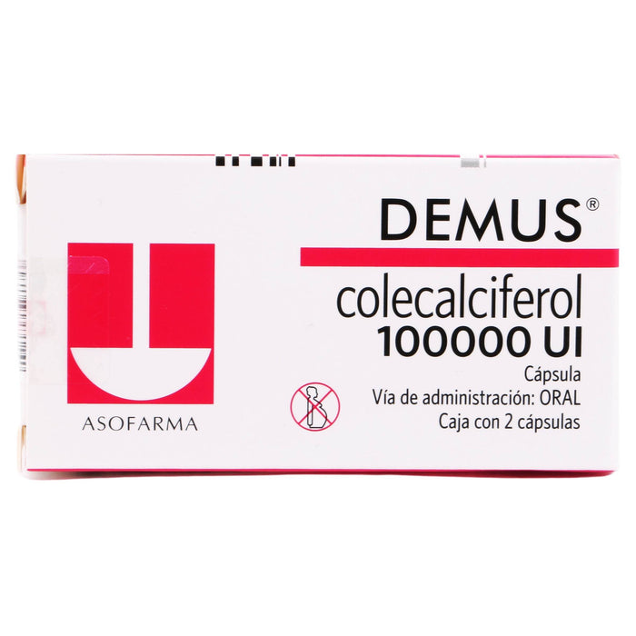 Demus (Colecalciferol) Capsulas 100000Ui Con 2 - WeCare Pharma