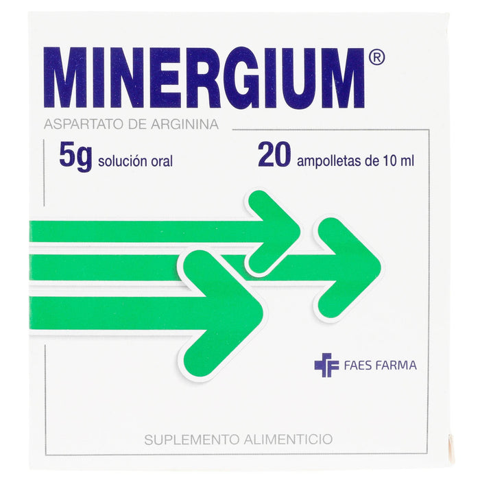 Minergium 5G/10Ml Con 20 Ampulas (Aspartato De Arginina) - WeCare Pharma