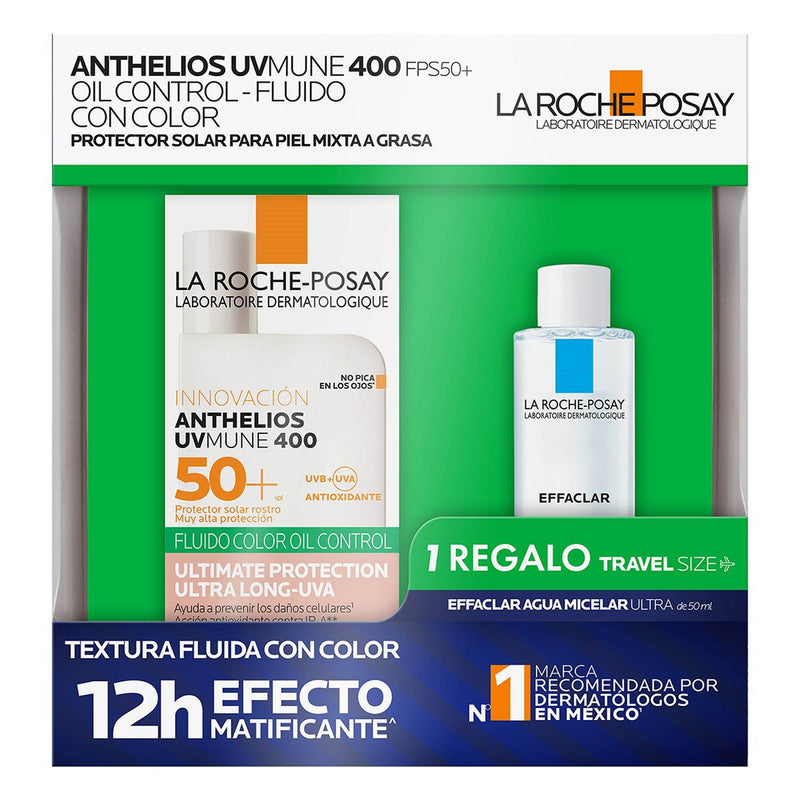 Anthelios Uvmune 400 Color Fps50 50Ml + Effaclar Agua Micelar 50Ml - WeCare Pharma