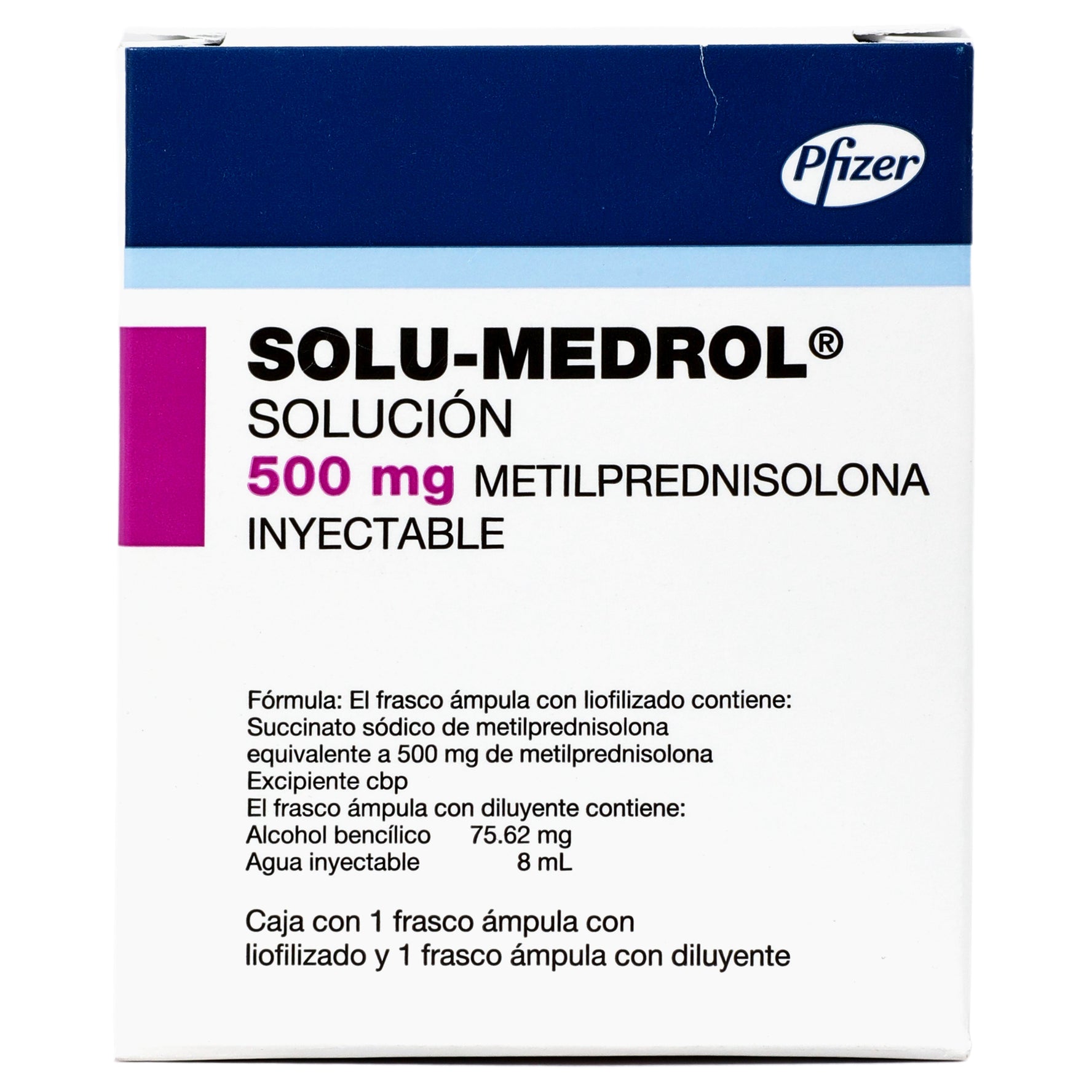 Solu-Medrol Frasco 500Mg Con 1 Ampulas (Metilprednisolona) 1 - 300090887018