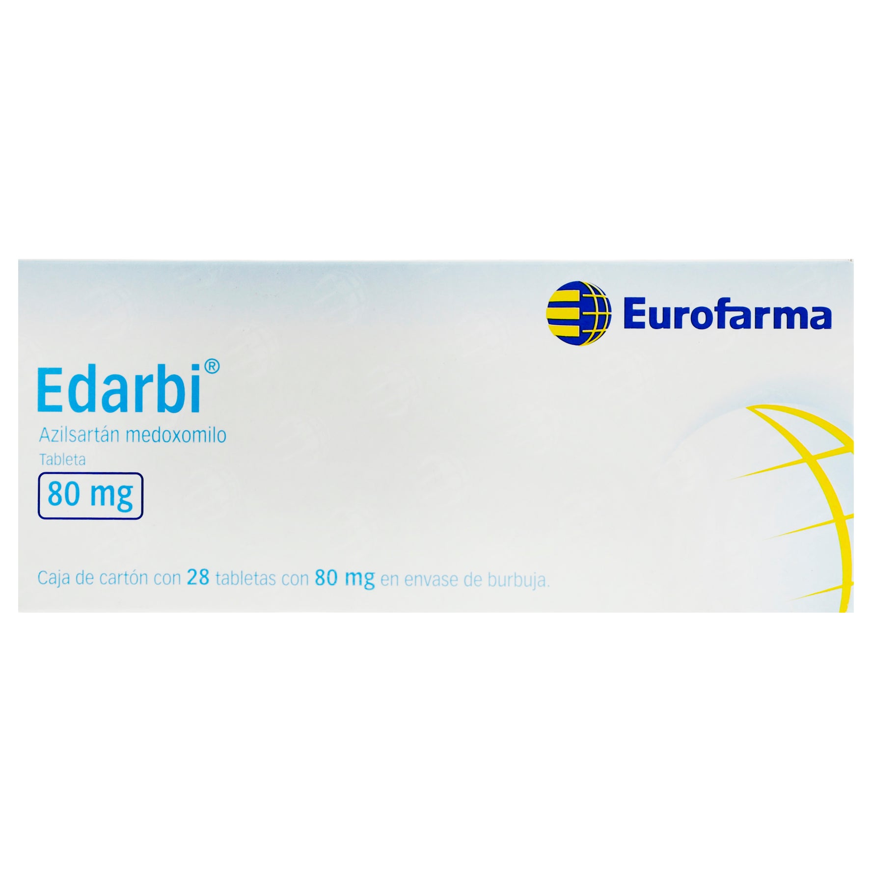 Edarbi 80Mg Con 28 Tabletas (Azilsartan Medoxomilo) 1 - 7891317019617