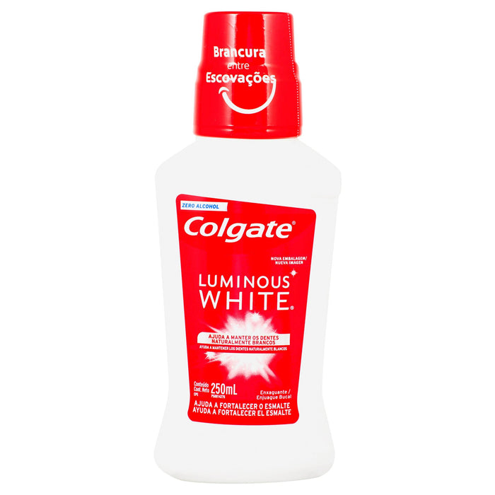 Colgate Enjuague Bucal Luminous White 250Ml - WeCare Pharma