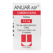 Anuar 0.5Mg Con 8 Tabletas (Cabergolina) - WeCare Pharma