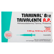 Tiaminal B12 Trivalente A.P. 2Ml Con 3 Ampulas (Hidroxocobalamina/Tiamina/Piridoxina) - WeCare Pharma