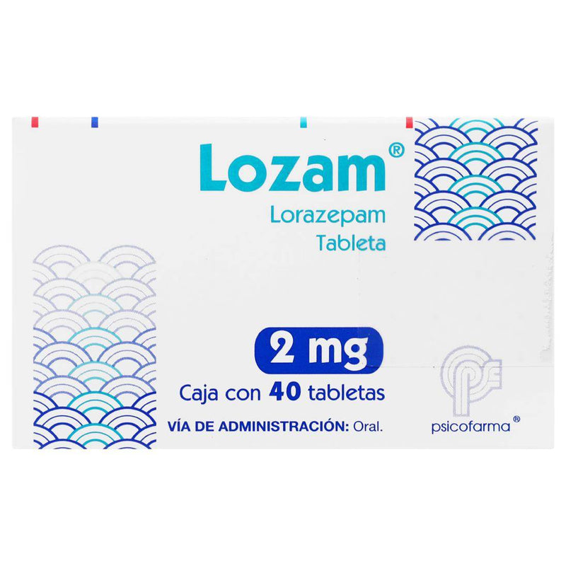 Lozam (Lorazepam) Tabletas 2Mg Con 40 - WeCare Pharma