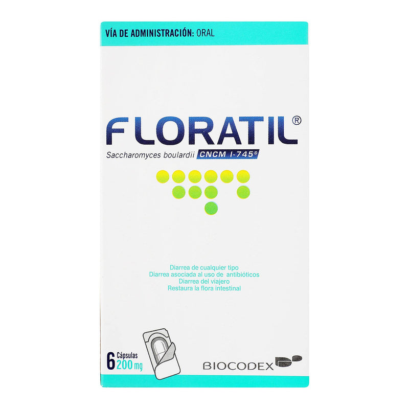 Floratil 200Mg Con 6 Capsulas (Saccharomyces Boulardii) - WeCare Pharma