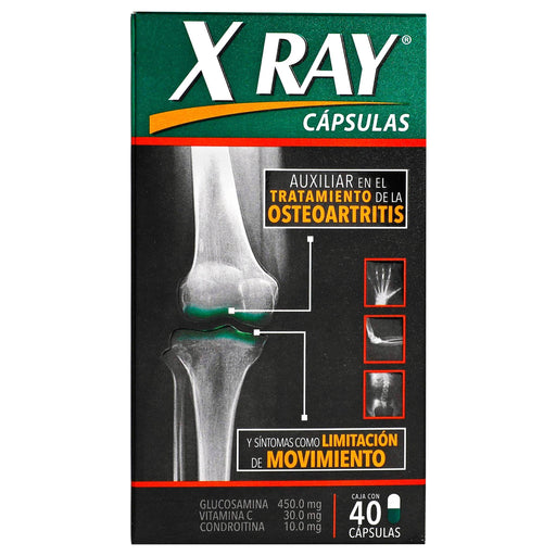 X-Ray 450Mg/30Mg/10Mg Con 40 Capsulas (Glucosamina/Vitamina Con Condroitina) - WeCare Pharma