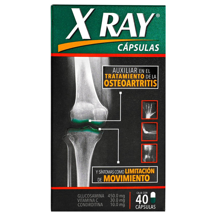X-Ray 450Mg/30Mg/10Mg Con 40 Capsulas (Glucosamina/Vitamina Con Condroitina) - WeCare Pharma