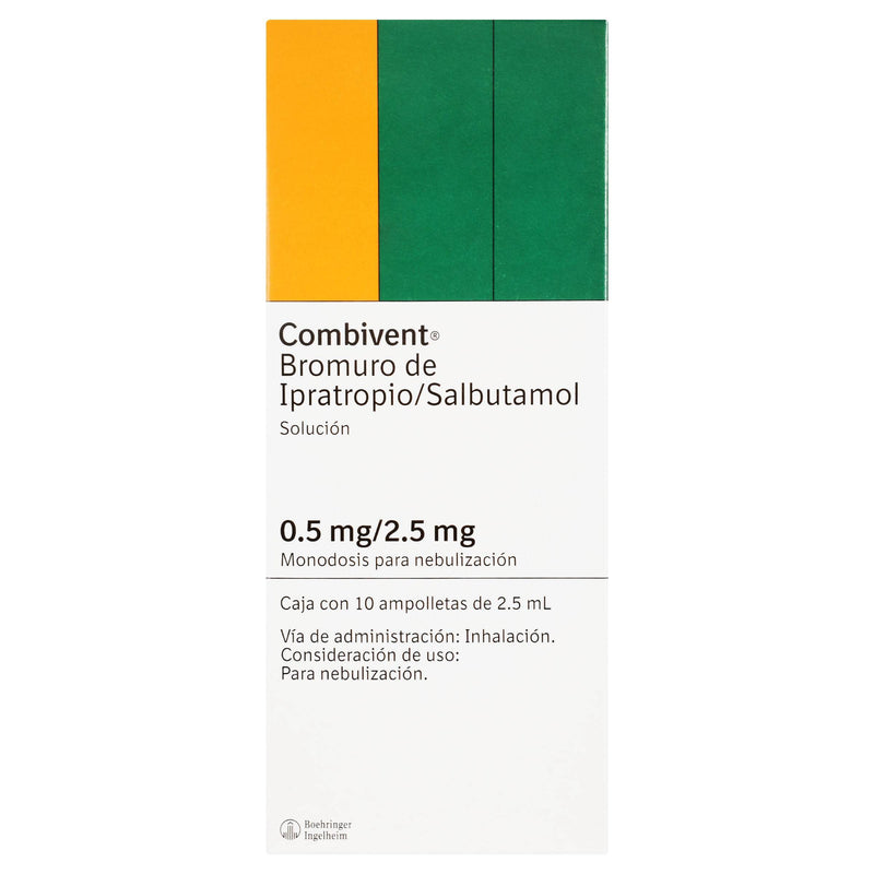 Combivent 0.5Mg/2.5Mg Con 10 Ampulas (Ipratropio/Salbutamol) - WeCare Pharma