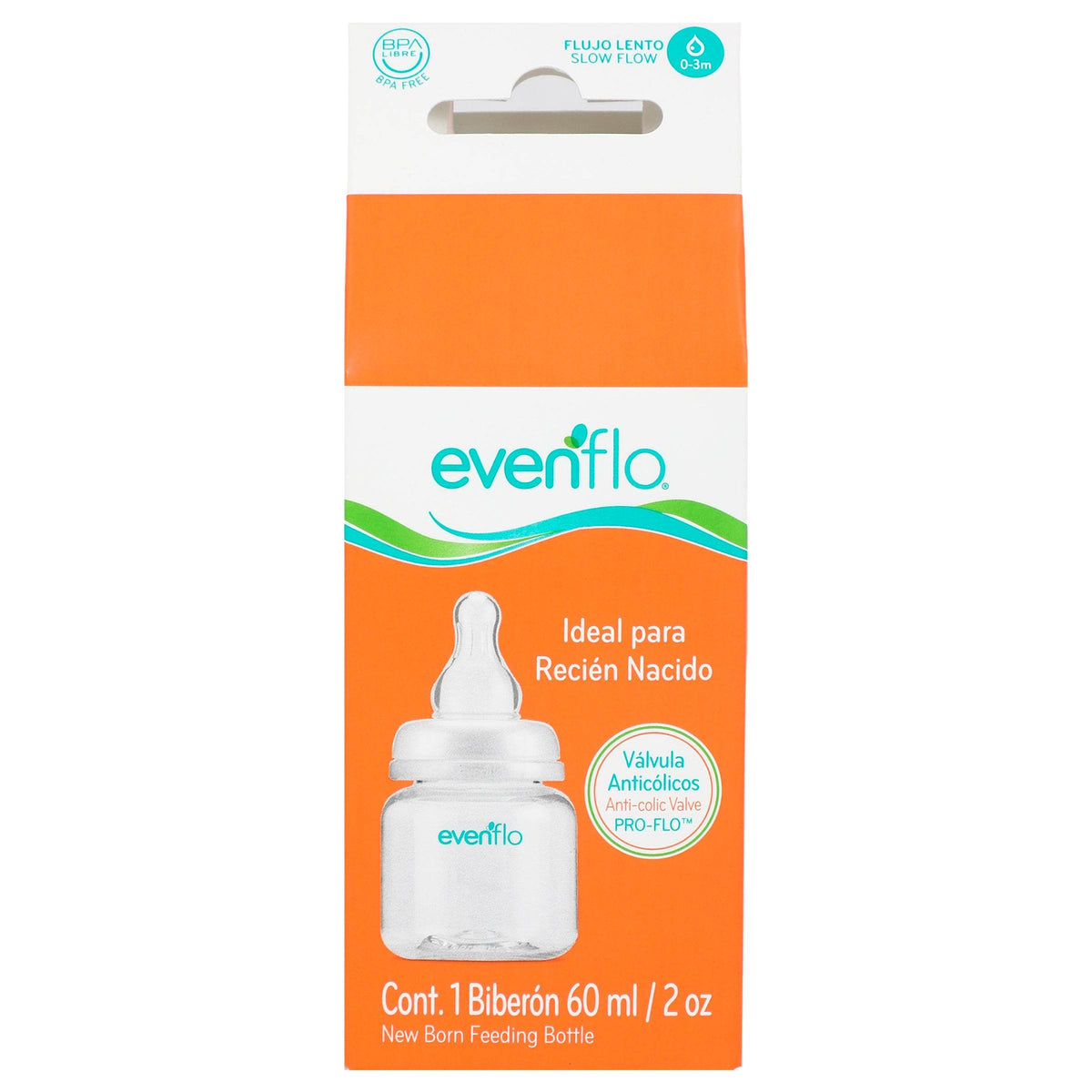 Evenflo Pro-Flo Slow Flow 2oz Bottle — WeCare Pharma