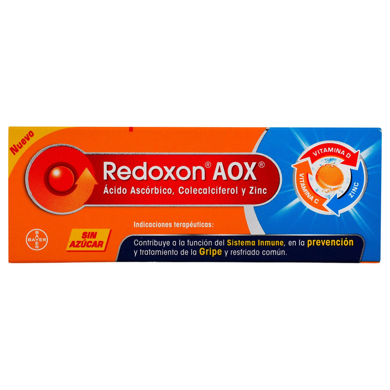 Redoxon Aox 100Mg/400Unid/10Mg Con 10 Tabletas (Acido Ascorbico/Colecalciferol/Zinc) - WeCare Pharma