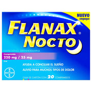 Flanax Nocto 250Mg/25Mg Con 20 Comprimidos (Naproxeno/Difenhidramina) - WeCare Pharma