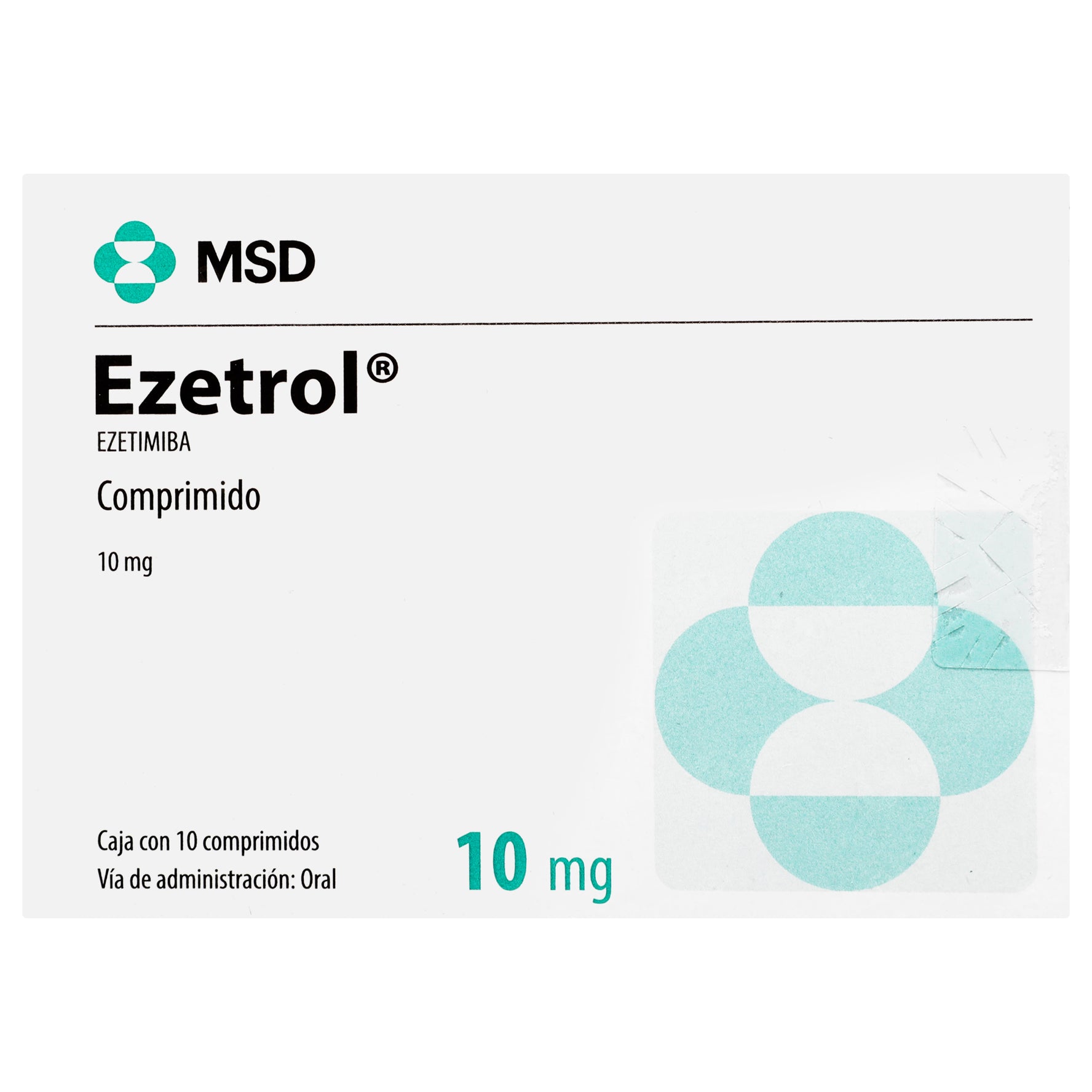 Ezetrol 10Mg Con 10 Tabletas (Ezetimiba) 1 - 7501326000086