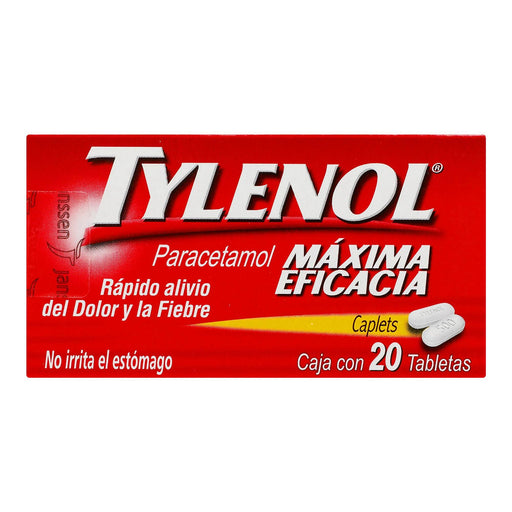 Tylenol 500Mg Con 20 Tabletas (Paracetamol) - WeCare Pharma