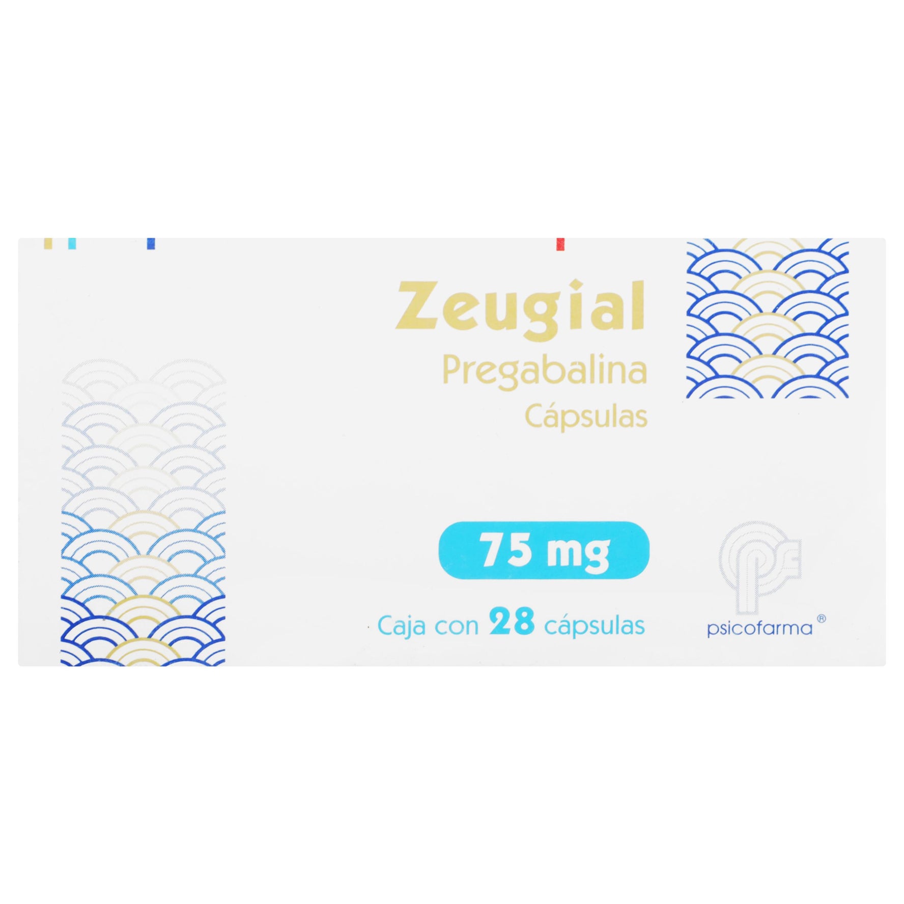 Zeugial 75Mg Con 2 Capsulas (Pregabalina) 1 - 7501384544966